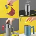 thumbnail image 6 of 13.5 oz Removable Metal Coffee Mug Tumbler with Handle, Stainless Steel Camping Mug with Sealed Lid, Vacuum Double Layer Insulated Water Cup for Drinks, Travel, Office, 6 of 7