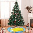 thumbnail image 7 of Yiaed Dog Takes a Bath in the Bathtub Print Christmas Tree Skirt , Tree SkirtsTree Mat for Christmas Winter Holiday Indoor Decorations-36", 7 of 7