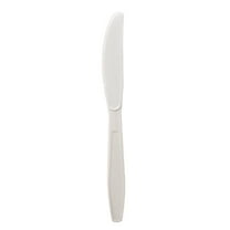 Nicole Fantini's Disposable Economical Plastic White Knifes (50 Count) for home Resturant, Hotel, Deli & big parties