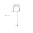 thumbnail image 2 of LEORX Drain Hook Tub Removal Tool Stainless Steel Simple Design 10Pack 3.89In, 2 of 8