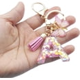 thumbnail image 2 of ORUYROP Initials Letter Keychain Pink Tassel Butterfly Pendant for Women Girls Wallet Backpack Purses, 2 of 4