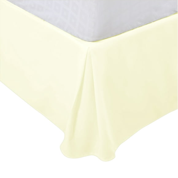 King Size Pleated Bed Skirt, Bed Frame and Box Spring Cover - 16 Inch Tailored Drop Dust Ruffle Bedskirt, Wrinkle Free and Fade Resistance, Easy to Stall - Pearl White Unique Bargains Falda De Cama