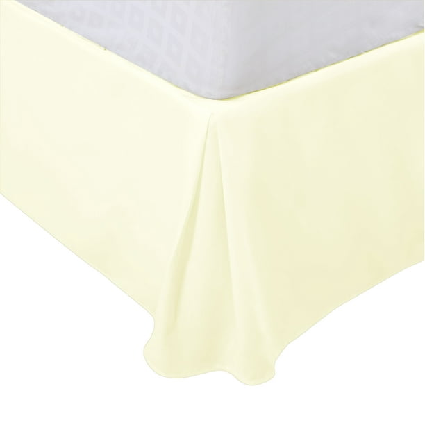 King Size Pleated Bed Skirt, Bed Frame and Box Spring Cover - 16 Inch Tailored Drop Dust Ruffle Bedskirt, Wrinkle Free and Fade Resistance, Easy to Stall - Pearl White Unique Bargains Falda De Cama