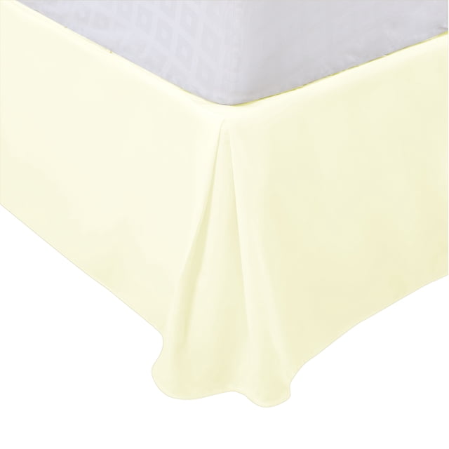 King Size Pleated Bed Skirt, Bed Frame and Box Spring Cover - 16 Inch Tailored Drop Dust Ruffle Bedskirt, Wrinkle Free and Fade Resistance, Easy to Stall - Pearl White Unique Bargains Falda De Cama
