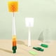 thumbnail image 4 of Injueey 2x desmontable para limpiar botellas, 2 pack/lote, cepillos ergonómicos para botellas, 2 piezas, cepillo de limpieza práctico Suministros de limpieza para el hogar Verde 36*7CM, 4 of 5