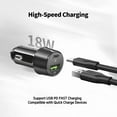 thumbnail image 4 of 18W Car Charger Pd +2.4A Adapter Only For Gabb Phone 4 Pro, 4 of 5