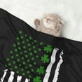 thumbnail image 7 of Flannel Throw Dog Blanket St. Patrick'S Day Big Irish America Flag Soft Warm Print Pet Blankets for Small Dog Cat Puppy, 7 of 7