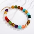 thumbnail image 4 of Tarien Colorful Chunky Beaded Necklace for Women Trendy Summer Jewelry | Statement Big Large Resin Bead Bubble Choker Necklaces Boho Charm Fashion Jewelry, 4 of 7