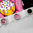 thumbnail image 4 of jejeloiu Pink Baseball Glove Curtains Pack of 2 (42x84 Each),Ball Sport Lover Curtains Blackout For Girls Kids, 4 of 6