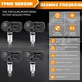 thumbnail image 4 of RXTSQI 315MHz Tire Pressure Sensor TPMS for 2008 2009 Infiniti G37 Sedan 40700-JK01B, 4 of 11