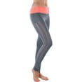 thumbnail image 6 of ToBeInStyle Women's Two Tone Mesh Panel Active Leggings, 6 of 6