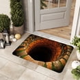 thumbnail image 4 of 3D Optical Illusion Doormat With High-Absorbency Polyester Material For Entrance Way And Bathroom Non-Slip Surface And Quick-Drying Foot Rug For Home Use, 4 of 6
