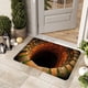 thumbnail image 4 of Felpudo con ilusión óptica 3D | Alfombrilla de baño absorbente y antideslizante | Felpudo de poliéster de 40 x 60 cm para entrada, baño y puerta, 4 of 6