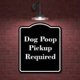 thumbnail image 2 of Dog Poop Pickup Required BLACK Aluminum Composite Sign 15''x18'', 2 of 9
