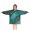 Green And Gold, variant on Green and Gold Marble Glitter Waves Pattern Blanket Hoodies for Kids 6-13YR Oversize Wearable Blanket Hoodies for Boys Girls Teens