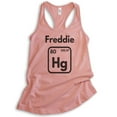 thumbnail image 1 of Freddie Hg Tank Top, Ladies Racerback Tank Top, Science Music Rock Tank, Rock n Roll Tank, Mercury Tank, Desert Pink, Large, 1 of 3