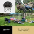 thumbnail image 7 of ARROWHEAD OUTDOOR Oversized Heavy-Duty Club Folding Camping Chair w/External Pocket, Cup Holder, Portable, Padded, Moon, Round, Saucer, Supports 330lbs, Carrying Bag, USA-Based Support, 7 of 7