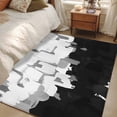thumbnail image 5 of Graffiti Black White Texture Washable Area Rugs 4'x6', Dappled Paint Art Decoration Low Pile Throw Living Room Rug Non-Slip Sturdy Edge Binding Carpet for Indoor Entryway Bedside Kitchen, 5 of 9