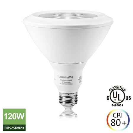 Luminwiz 18w 5000k 1350lm Par38 Led Bulb Flood Light Dimmable Departments