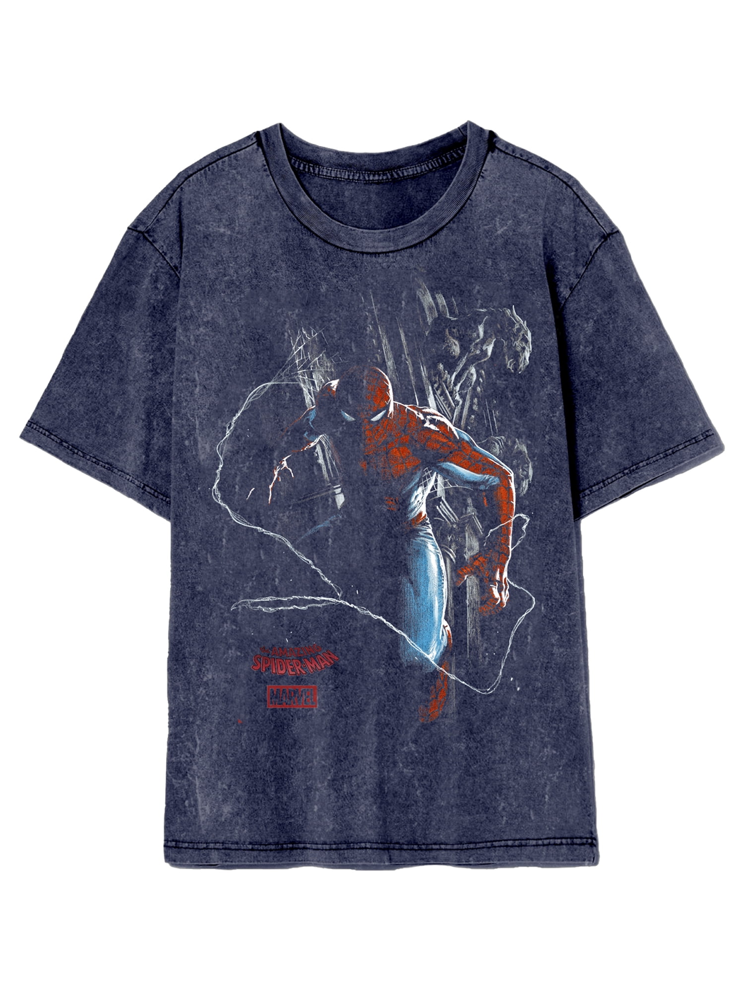 Spider Man Boys Mineral Wash Graphic Tee, Sizes XS-XXL