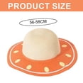 thumbnail image 2 of Sombrero de playa para mujer de 56 a 58 cm de circunferencia, sombrero de paja con ala grande para verano, sombrero para el sol con forma de fruta, 2 of 5