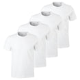 thumbnail image 1 of s.Oliver Camiseta para hombre, pack de 4 - Básica, cuello redondo, algodón, lisa Blanco 2XL (XX-Large), 1 of 5