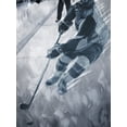 thumbnail image 2 of Villa, Mlli 19x24 Gold Ornate Wood Framed with Double Matting Museum Art Print Titled - Hockey Move, 2 of 4