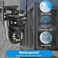 thumbnail image 6 of VTIN 12MP 6K Outdoor WiFi IP Camera - Three Lens 360°, 16X Zoom, AI Motion Tracking PTZ, Color Night Vision, IP66 Waterproof Security Camera, 6 of 15