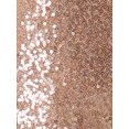 thumbnail image 5 of DARING DIVA Women's Round Neck Long Sleeve Shiny Sparkly Blouse XS Gold, 5 of 6