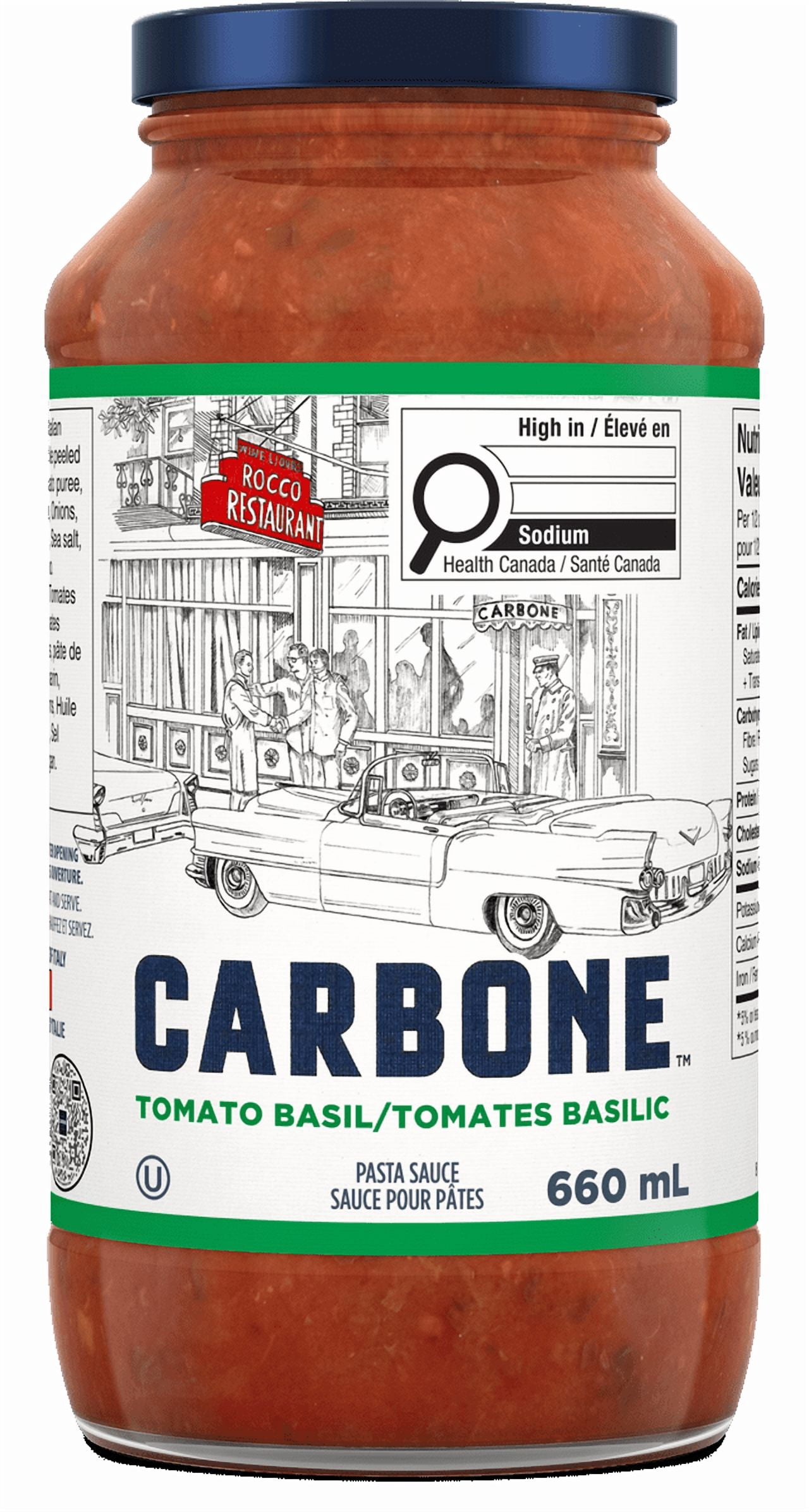 Sauce pour pâtes tomates basilic Carbone