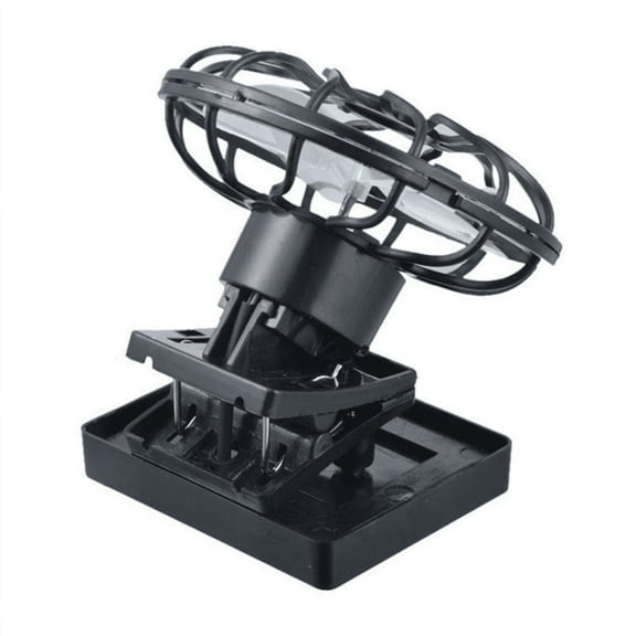 2PCS Portable Mini Solar Powered Fan Clip Climbing Cooling Fan Camps Wilderness Summer Hand Held Hat Cap Fan