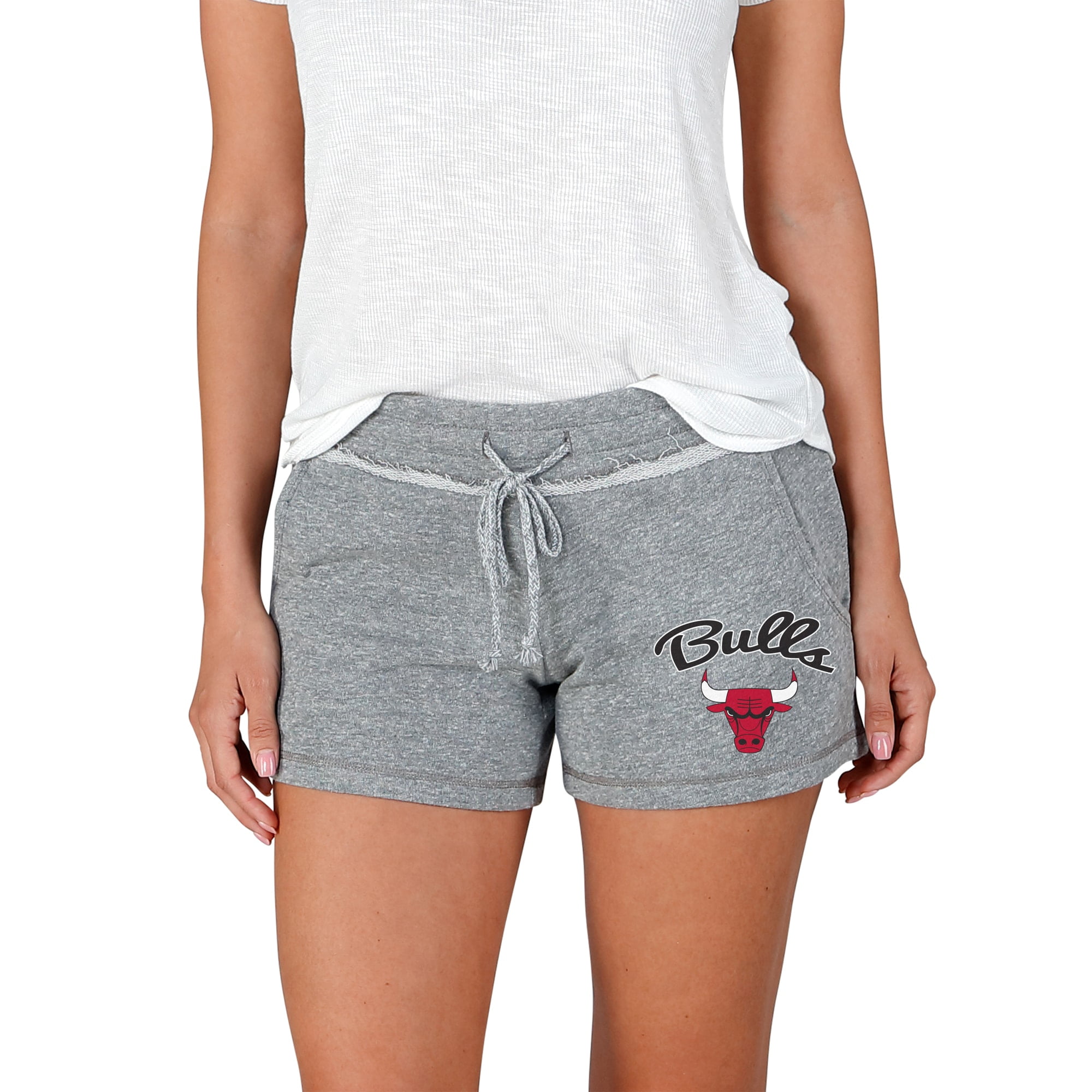 Women's Concepts Sport Gray Chicago Bulls Mainstream Terry Shorts