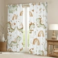 thumbnail image 2 of Manfei Kawaii Dino Blackout Curtains Set of 2 (52x84 Each) for Kids Boys Girls, Cute Rainbow Hearts Window Curtains, Cartoon Wildlife Curtains and Drapes, Luxurious Room Decor, 2 of 6