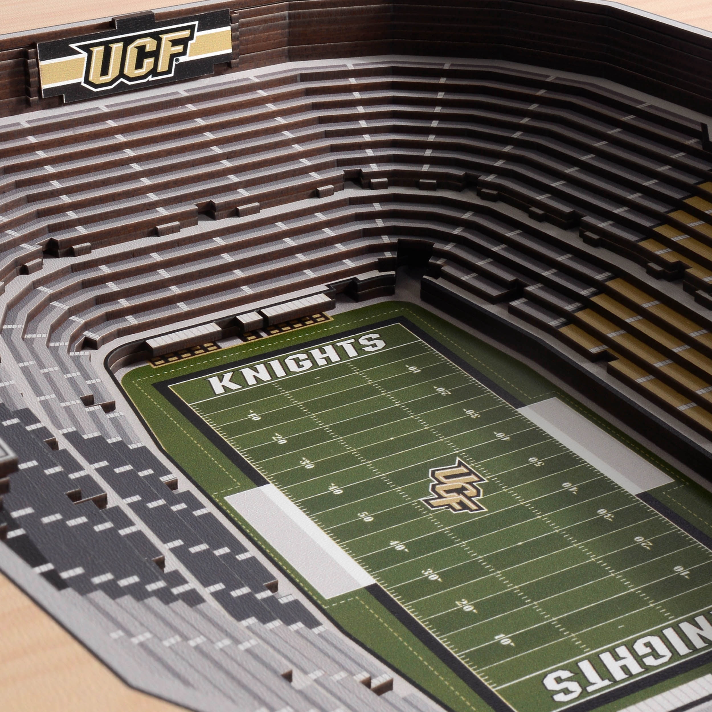 YouTheFan NCAA UCF Knights FB 25-Layer Stadiumview Wall Art