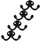thumbnail image 1 of unbranded 4Ud Decorativos Para Pared En Negro De Aleación Para Colgar Ropa Y Bolsas, 1 of 8