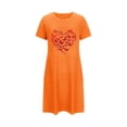 thumbnail image 5 of Chemises de Nuit & Chemises de Nuit pour Femmes Robe de Nuit Manches Courtes Imprimée Chemise de Nuit Vêtements de Nuit Doux Chemises de Nuit Imprimé Saint-Valentin Robe de Nuit Douce Tee Classique, 5 of 5