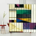 thumbnail image 3 of Geometry Old Fashid Retro Style Shower Curtain Creativity Waterproof Kitchen Curtain Polyester Fabric Bathtub ration, 3 of 6