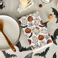 thumbnail image 6 of Sm:)e Spooky Jack-o'-lantern Ghost Bat Halloween Dish Towels Set of 4, 18x26 Inch, Seasonal Holiday Hand Towels for Kitchen and Dining Table, 6 of 6