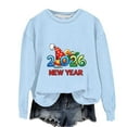 thumbnail image 2 of YUNAFFT Girls & Boys Christmas Print Loose Fit Long Sleeve Round Neck Casual Sweatshirt 1-13Y, 2 of 3