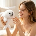 thumbnail image 3 of StlyGar 2026 Seal Plush 9" Weighted Stuffed Animals Soft Hugging Doll Relax Plush Toy For Nursery Room Ornament Pillow, 3 of 6
