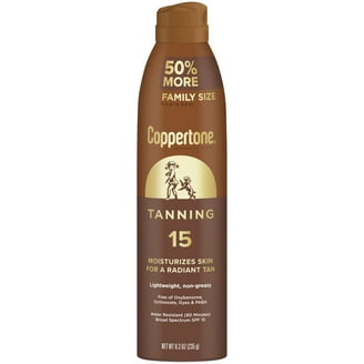 Coppertone, Tanning Dry Oil Sunscreen Spray, SPF 15, 6 Fluid Ounce