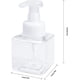 thumbnail image 3 of 2 dispensadores de jabón espumoso, botella con bomba, espuma al vacío, 250 ml (8,5 oz), botellas vacías con bomba para cocina o baño, jabón de manos, limpiador facial, 3 of 5