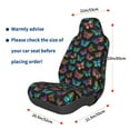 thumbnail image 2 of Lsque Multicolored Butterflies Pattern Car Seat Covers for Front Seats , Waterproof Seat Covers for Cars, Sporty Front Seat Covers,Car Seat Cover Protector Front Seats, 2 of 5