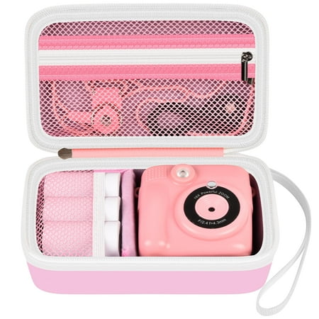 Instant Print Camera Case Compatible with ESOXOFFORE for Dylanto for Anchioo Film Camera Storage Holder Organizer Bag – Pink (Box Only)