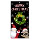 thumbnail image 2 of Decoraciones de Navidad Decoración de la Puerta Delantera de Navidad de 2024 Nuevo Impreso de Navidad Cubierta de la Puerta de Santa Claus Feliz Navidad para Año Nuevo, 2 of 7