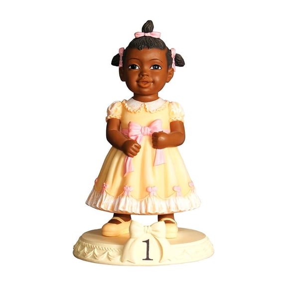 Birthday Girls, an African American Collectible Figurine Series, Age 01, 5"H