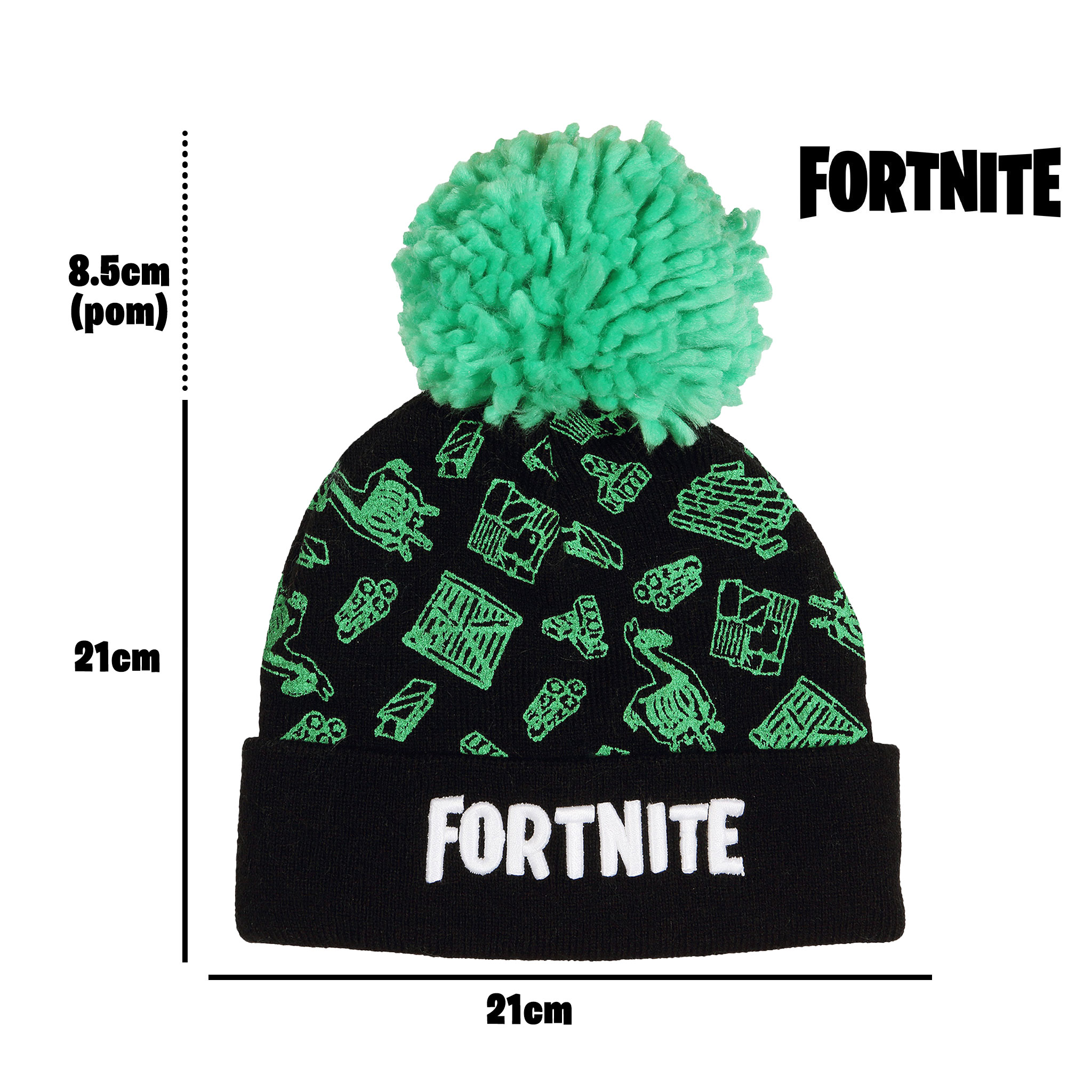 Fortnite Ray Boys Beanie with Pom 