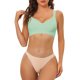 thumbnail image 1 of Sostén inalámbrico INSPIRE CHIC para mujeres, diseño sin proyección, tirantes ajustables para reducir la silueta, color verde claro medio, 1 of 4