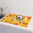 thumbnail image 6 of Sikiie Autumn Maple Leaves Dish Drying Mat, Kitchen Counter Mat, Self Drying Mat for Kitchen Counter Dish Drying Pad ,for Dishes, Utensils, Pots and Pans(24" x 18"), 6 of 7