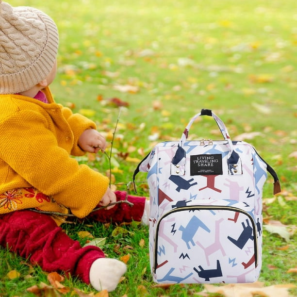 Mochila para panales articulos esenciales para bebe bolsa de viaje mochila de viaje bolso de hombro bolsas de bebe para mama bolsas de panales azul claro rosa Walmart en linea